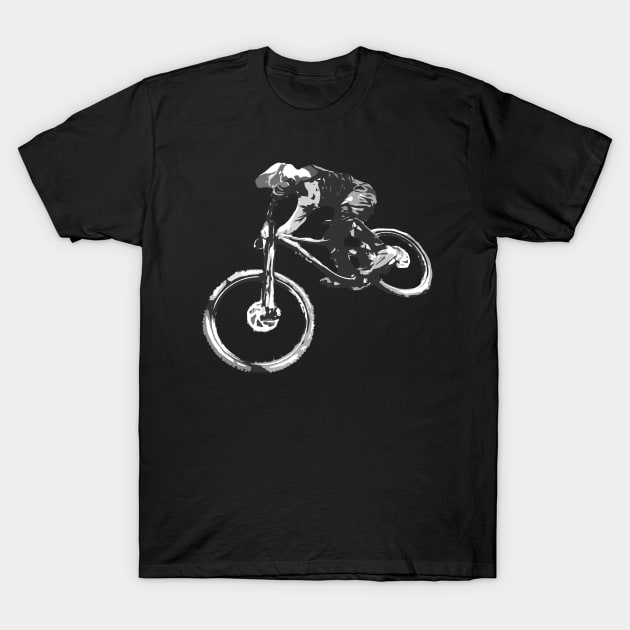 mtb downhill T-Shirt by rickylabellevie